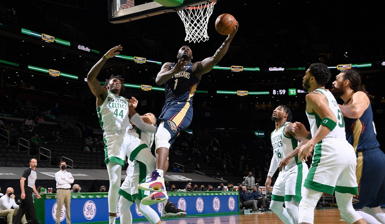  锡安暴力扣篮鹈鹕逆转老鹰